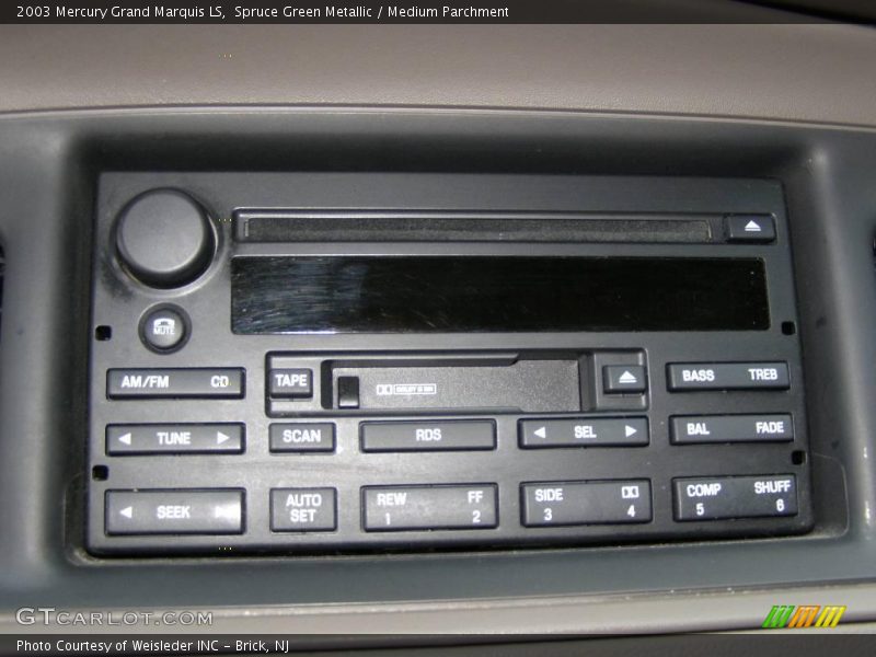 Spruce Green Metallic / Medium Parchment 2003 Mercury Grand Marquis LS