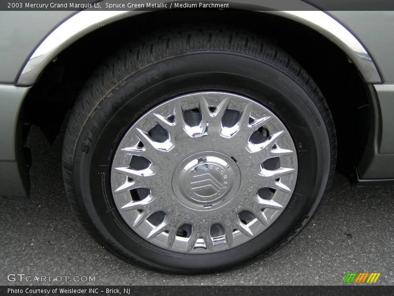 Spruce Green Metallic / Medium Parchment 2003 Mercury Grand Marquis LS