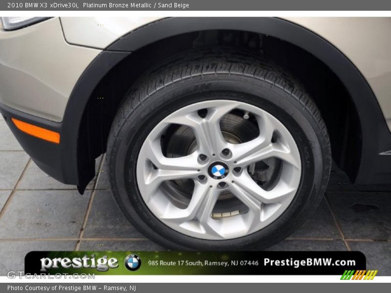 Platinum Bronze Metallic / Sand Beige 2010 BMW X3 xDrive30i