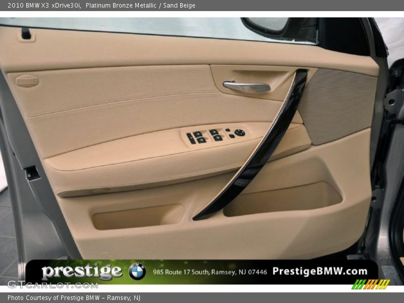 Platinum Bronze Metallic / Sand Beige 2010 BMW X3 xDrive30i