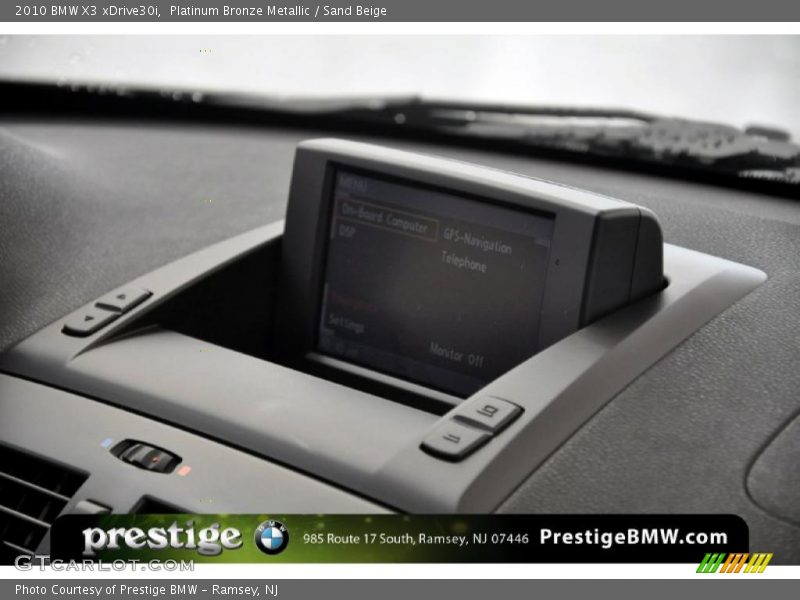 Platinum Bronze Metallic / Sand Beige 2010 BMW X3 xDrive30i