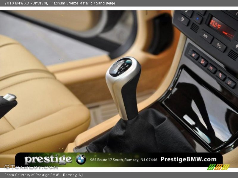 Platinum Bronze Metallic / Sand Beige 2010 BMW X3 xDrive30i