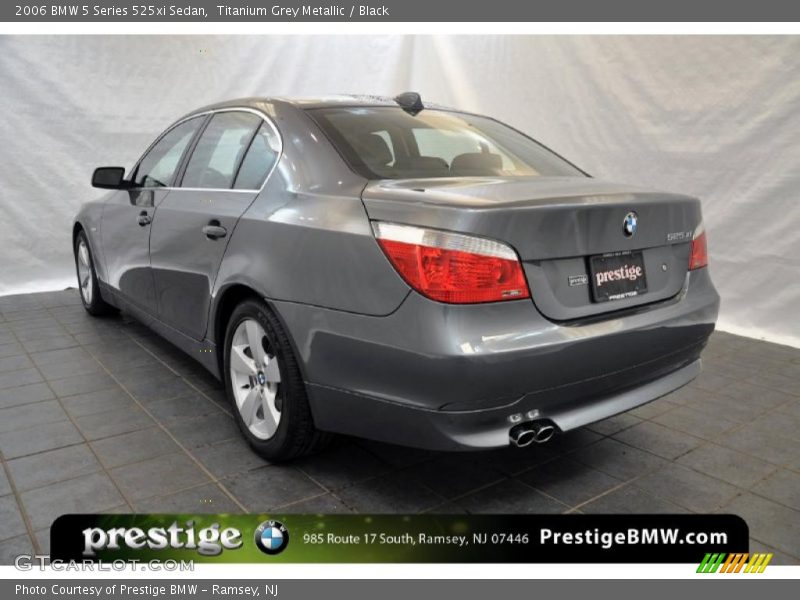 Titanium Grey Metallic / Black 2006 BMW 5 Series 525xi Sedan