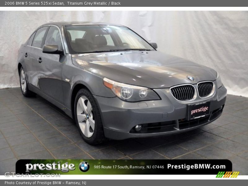 Titanium Grey Metallic / Black 2006 BMW 5 Series 525xi Sedan