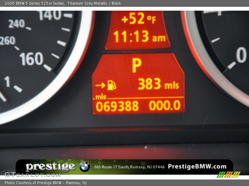 Titanium Grey Metallic / Black 2006 BMW 5 Series 525xi Sedan