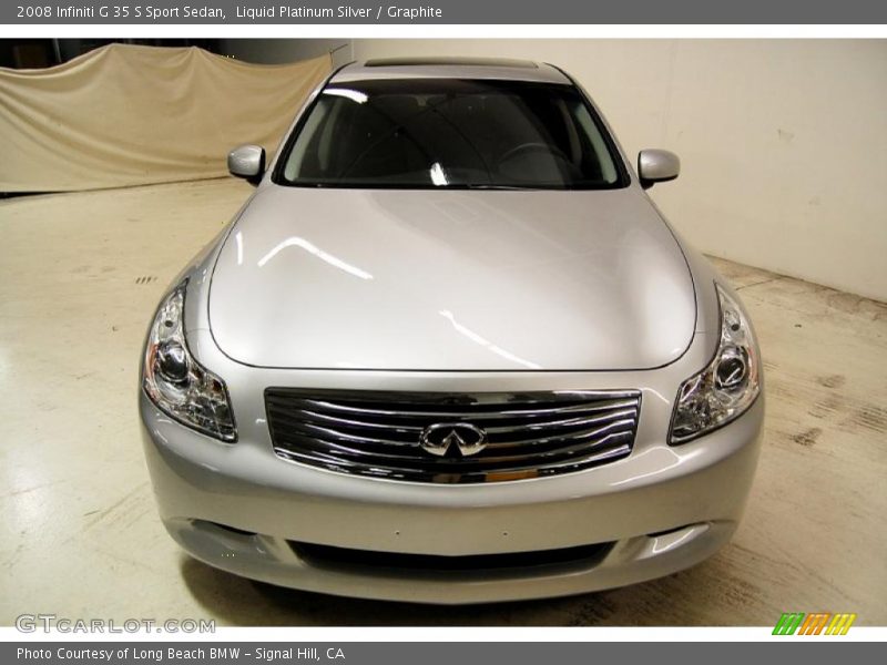 Liquid Platinum Silver / Graphite 2008 Infiniti G 35 S Sport Sedan