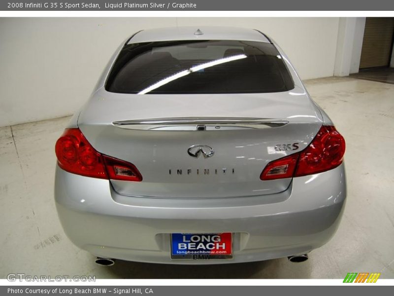 Liquid Platinum Silver / Graphite 2008 Infiniti G 35 S Sport Sedan
