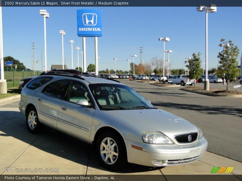 Silver Frost Metallic / Medium Graphite 2002 Mercury Sable LS Wagon