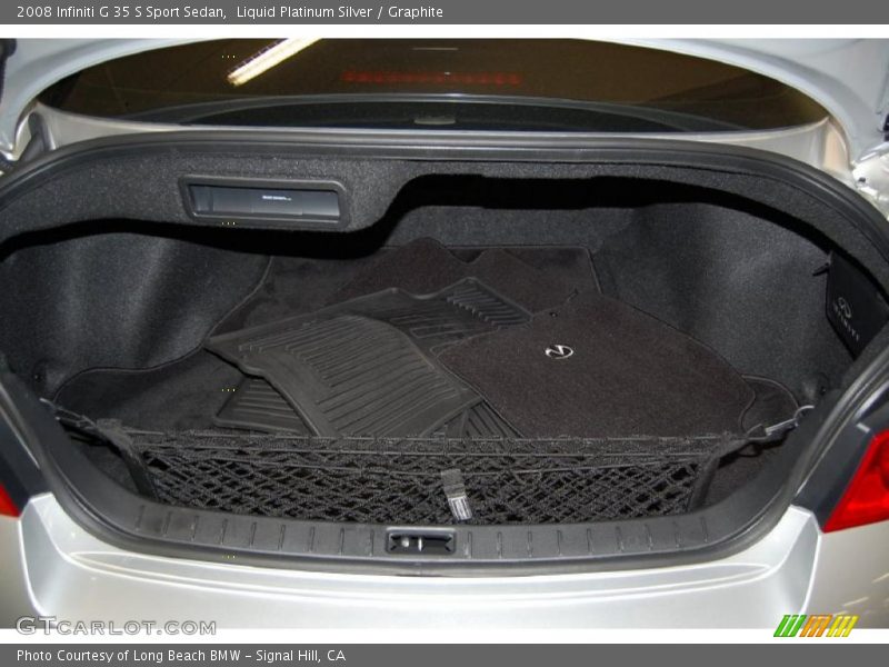  2008 G 35 S Sport Sedan Trunk