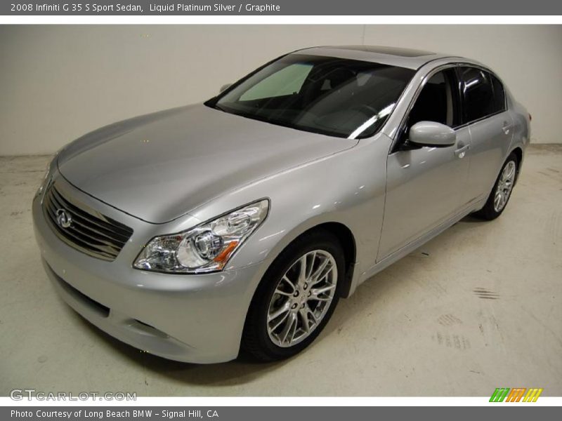 Liquid Platinum Silver / Graphite 2008 Infiniti G 35 S Sport Sedan