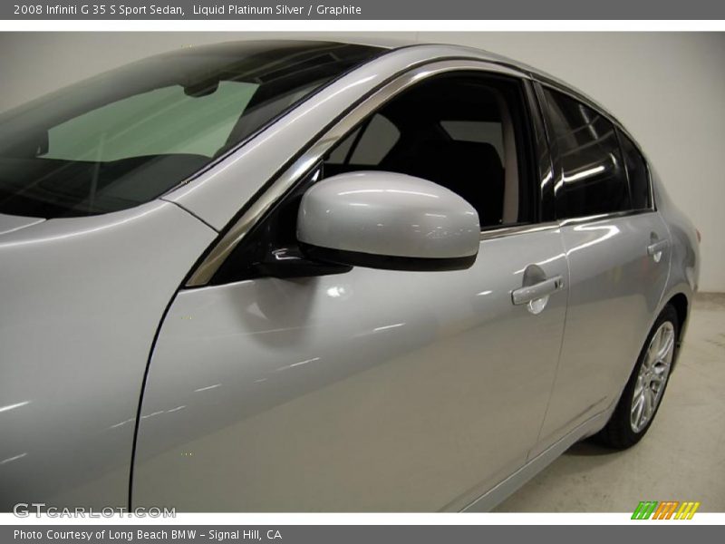 Liquid Platinum Silver / Graphite 2008 Infiniti G 35 S Sport Sedan