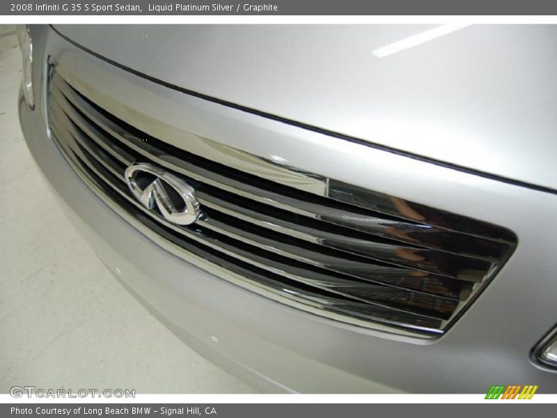 Liquid Platinum Silver / Graphite 2008 Infiniti G 35 S Sport Sedan