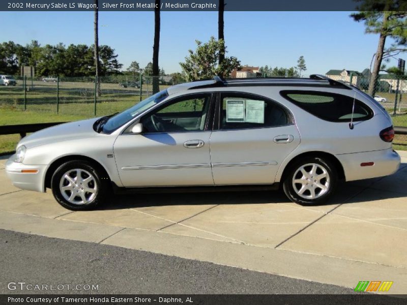 Silver Frost Metallic / Medium Graphite 2002 Mercury Sable LS Wagon