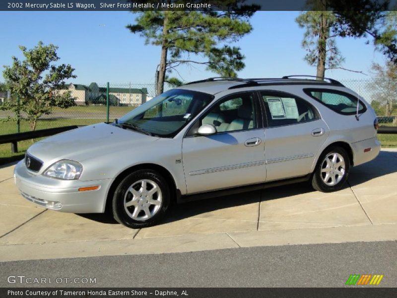 Silver Frost Metallic / Medium Graphite 2002 Mercury Sable LS Wagon