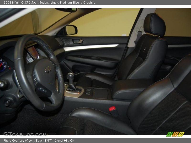 Liquid Platinum Silver / Graphite 2008 Infiniti G 35 S Sport Sedan