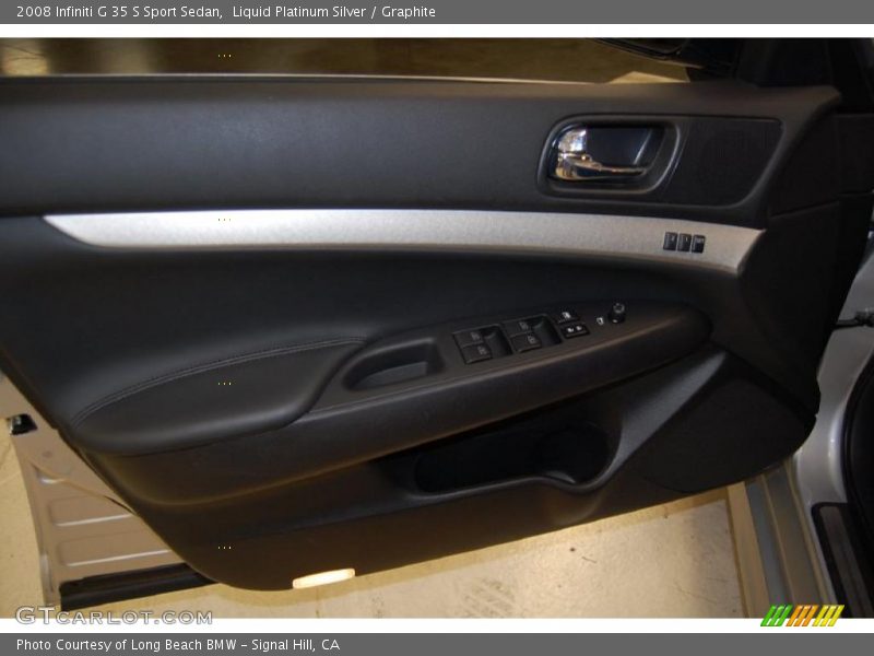 Liquid Platinum Silver / Graphite 2008 Infiniti G 35 S Sport Sedan
