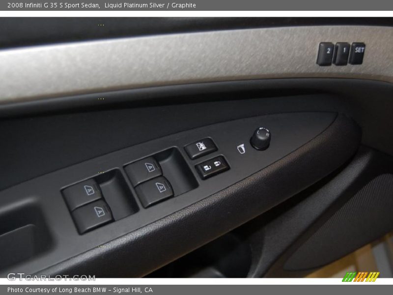 Liquid Platinum Silver / Graphite 2008 Infiniti G 35 S Sport Sedan