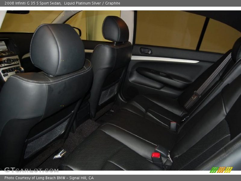 Liquid Platinum Silver / Graphite 2008 Infiniti G 35 S Sport Sedan