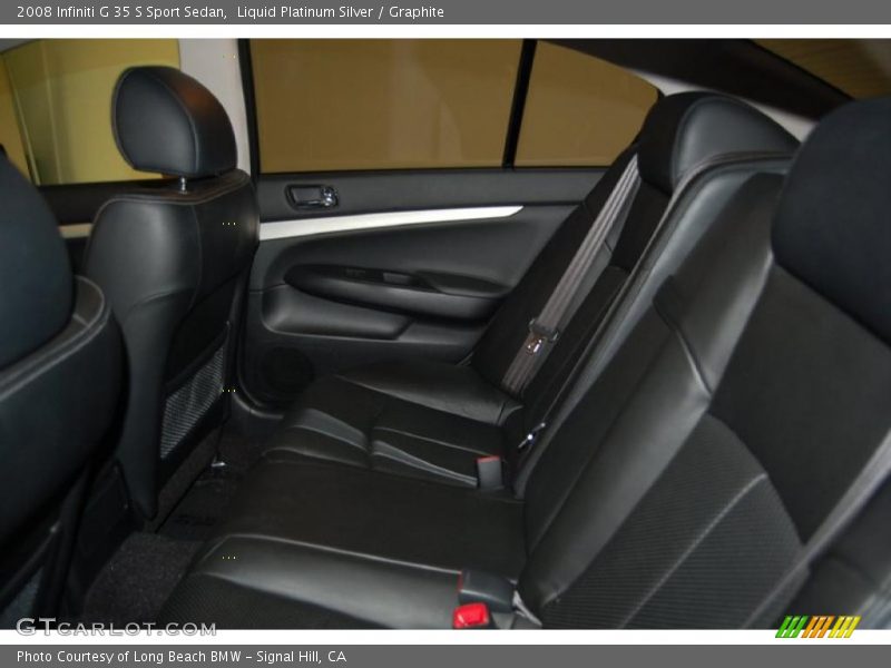 Liquid Platinum Silver / Graphite 2008 Infiniti G 35 S Sport Sedan