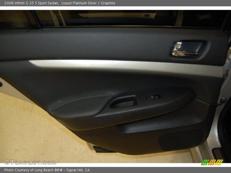 Liquid Platinum Silver / Graphite 2008 Infiniti G 35 S Sport Sedan