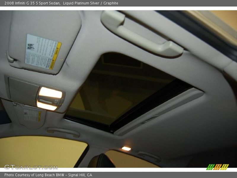 Sunroof of 2008 G 35 S Sport Sedan
