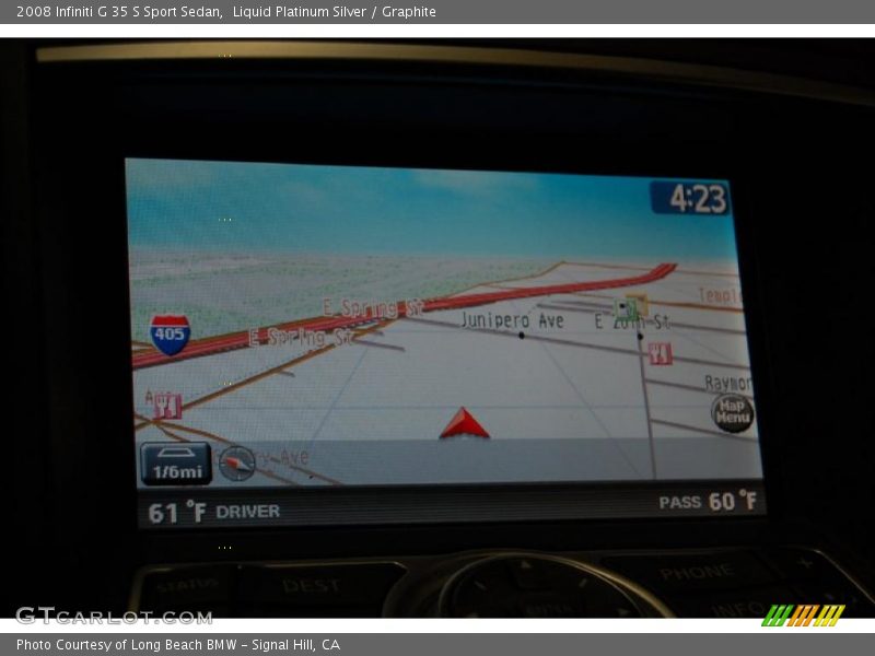 Navigation of 2008 G 35 S Sport Sedan