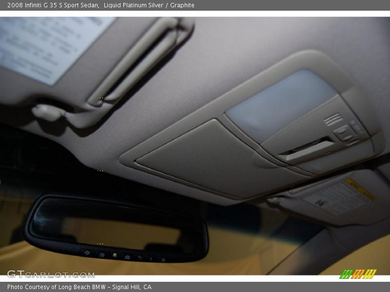 Liquid Platinum Silver / Graphite 2008 Infiniti G 35 S Sport Sedan
