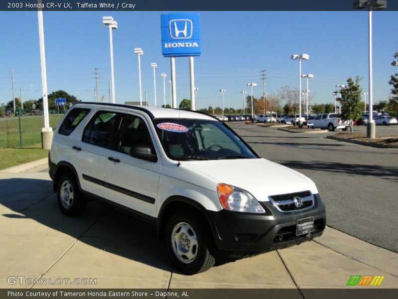 Taffeta White / Gray 2003 Honda CR-V LX