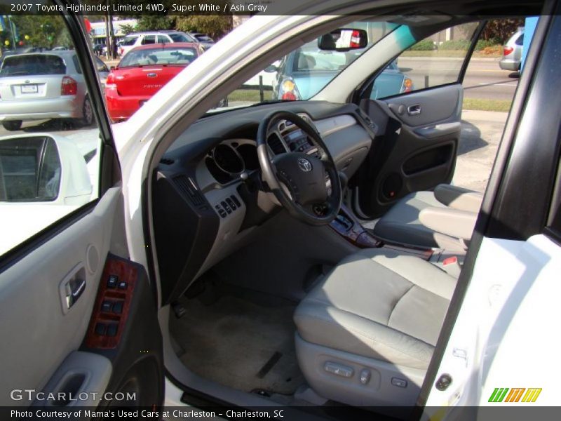 Super White / Ash Gray 2007 Toyota Highlander Limited 4WD
