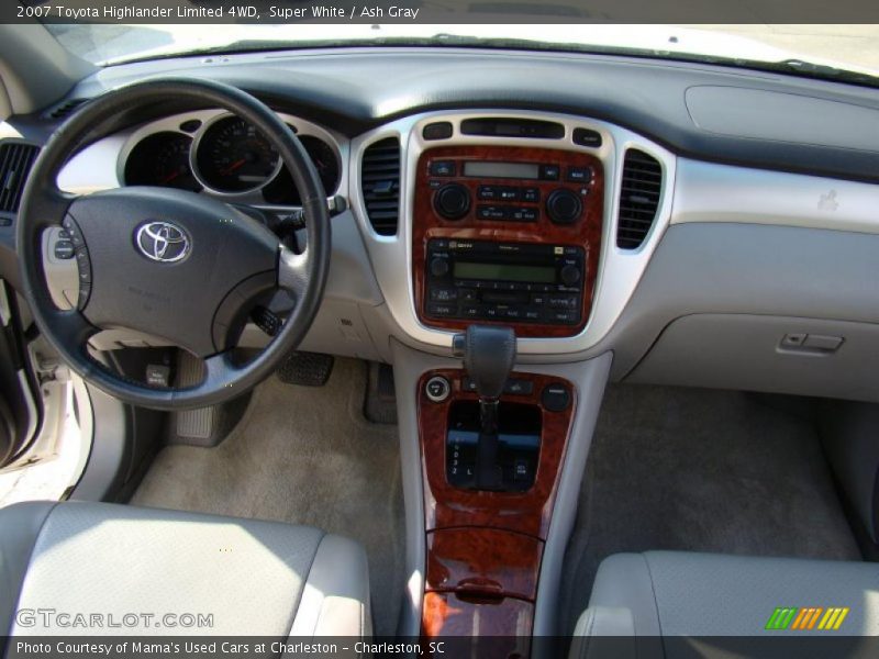 Super White / Ash Gray 2007 Toyota Highlander Limited 4WD