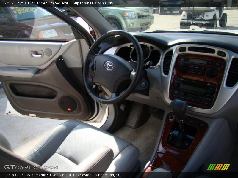 Super White / Ash Gray 2007 Toyota Highlander Limited 4WD