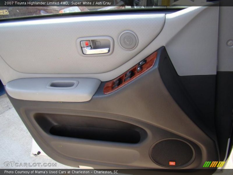 Super White / Ash Gray 2007 Toyota Highlander Limited 4WD