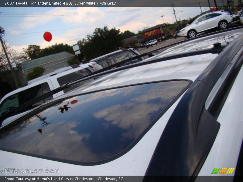 Super White / Ash Gray 2007 Toyota Highlander Limited 4WD