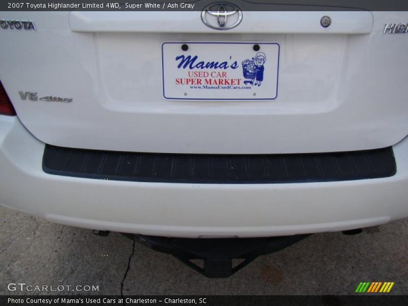 Super White / Ash Gray 2007 Toyota Highlander Limited 4WD