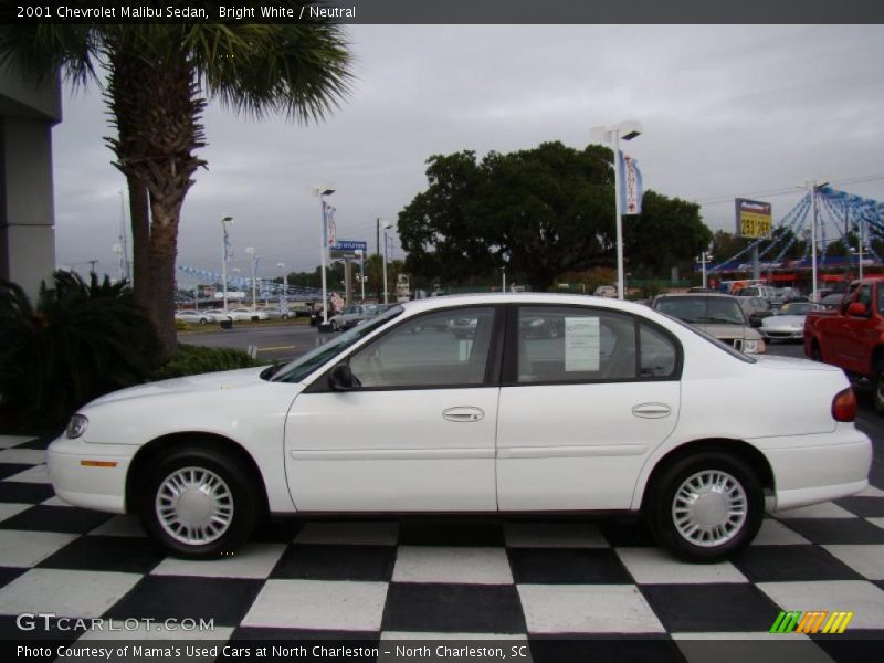Bright White / Neutral 2001 Chevrolet Malibu Sedan