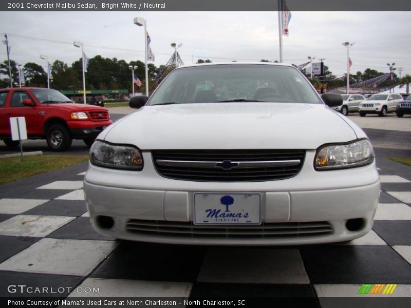 Bright White / Neutral 2001 Chevrolet Malibu Sedan