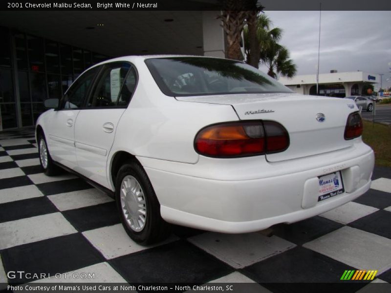 Bright White / Neutral 2001 Chevrolet Malibu Sedan