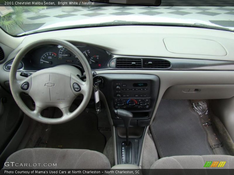 Bright White / Neutral 2001 Chevrolet Malibu Sedan