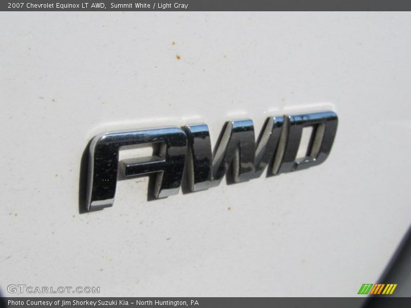 Summit White / Light Gray 2007 Chevrolet Equinox LT AWD