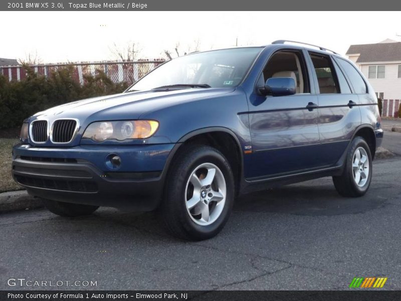 Topaz Blue Metallic / Beige 2001 BMW X5 3.0i