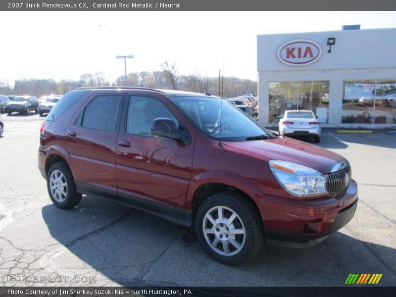 Cardinal Red Metallic / Neutral 2007 Buick Rendezvous CX