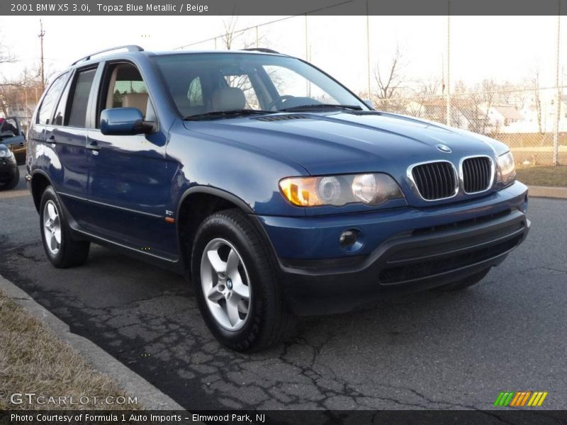 Topaz Blue Metallic / Beige 2001 BMW X5 3.0i