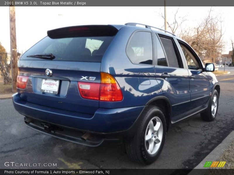 Topaz Blue Metallic / Beige 2001 BMW X5 3.0i