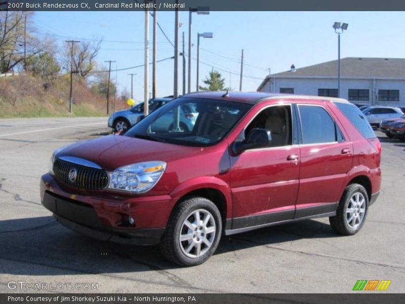 Cardinal Red Metallic / Neutral 2007 Buick Rendezvous CX