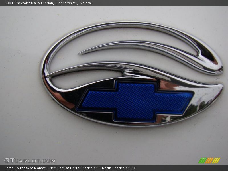 Bright White / Neutral 2001 Chevrolet Malibu Sedan