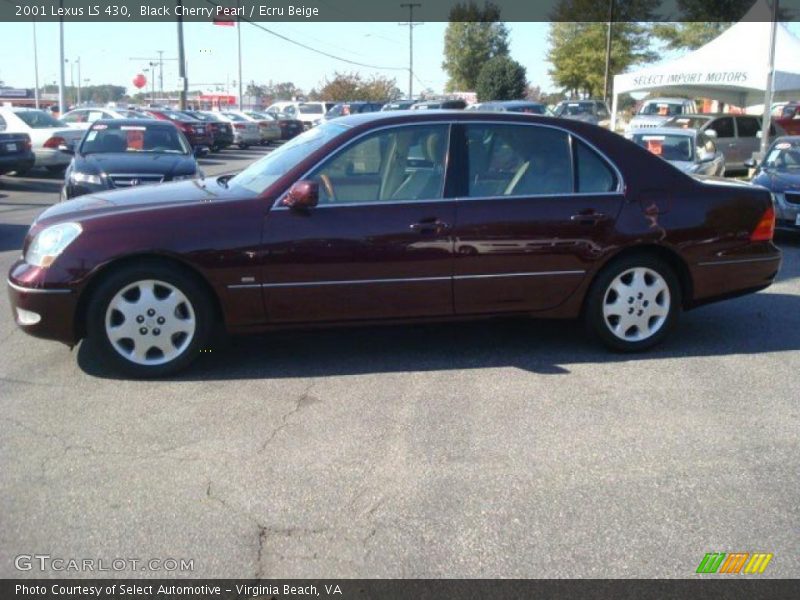 Black Cherry Pearl / Ecru Beige 2001 Lexus LS 430