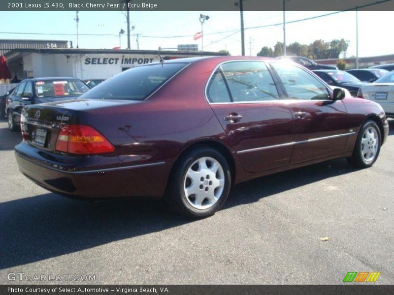 Black Cherry Pearl / Ecru Beige 2001 Lexus LS 430