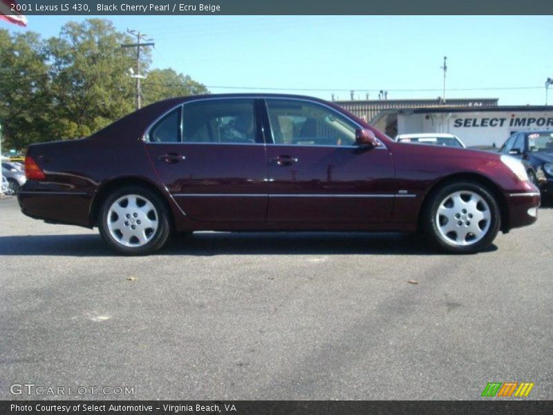 Black Cherry Pearl / Ecru Beige 2001 Lexus LS 430