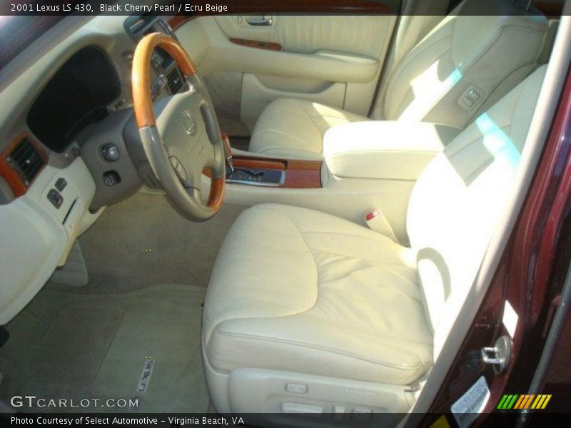 Black Cherry Pearl / Ecru Beige 2001 Lexus LS 430