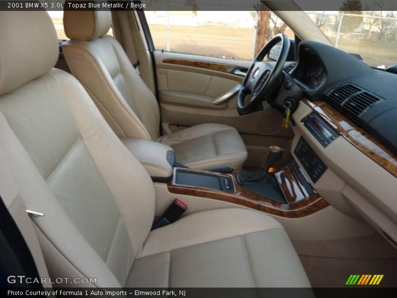 Topaz Blue Metallic / Beige 2001 BMW X5 3.0i